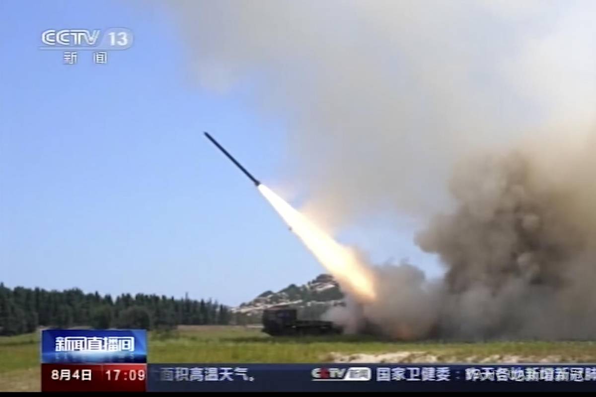 Nublan misiles de China el horizonte de Taiwán