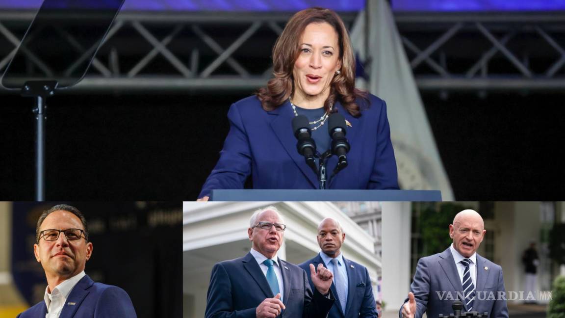 ¿Josh Shapiro, Mark Kelly o Tim Walz? Kamala Harris elegirá a su candidato a vicepresidente