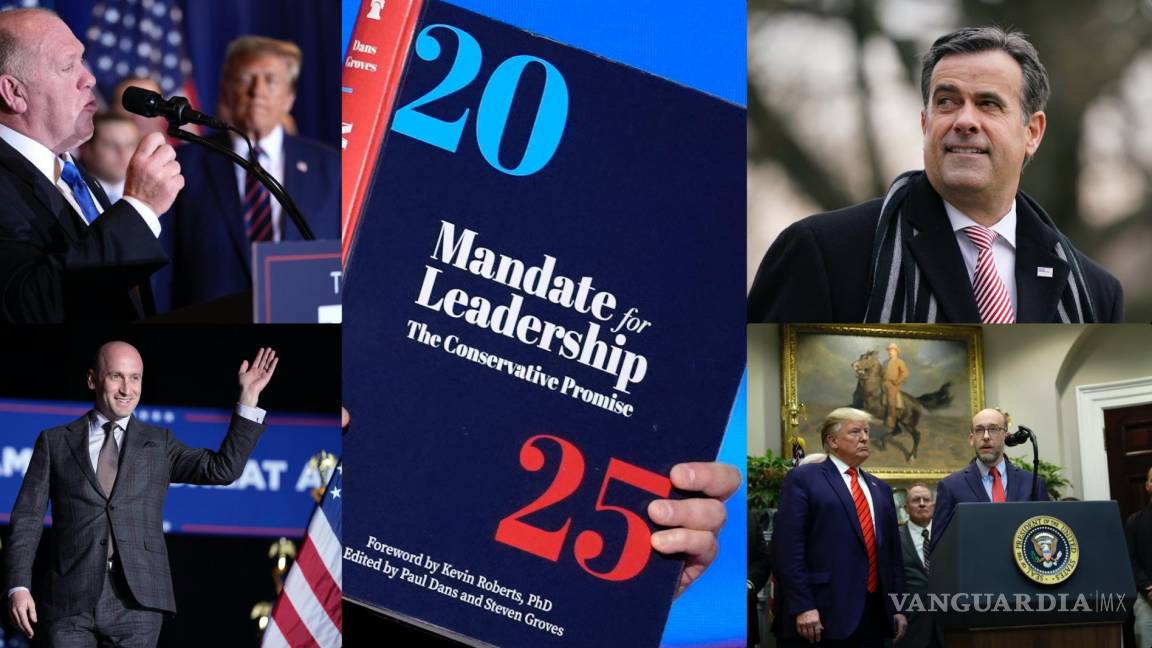 Después de negar el Proyecto 2025, Trump coloca a sus autores en puestos clave de su gabinete