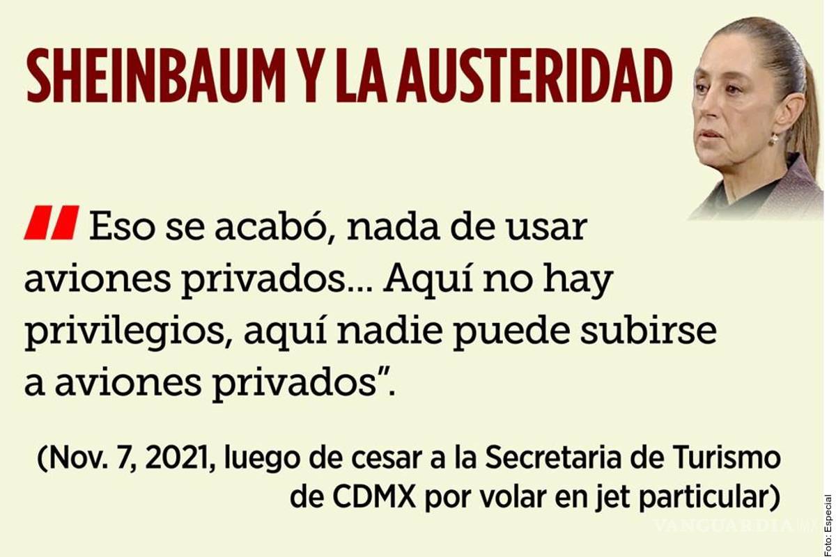 $!Noroña realiza gira en Coahuila con avión privado de lujo que cuesta 2 mil dólares por hora
