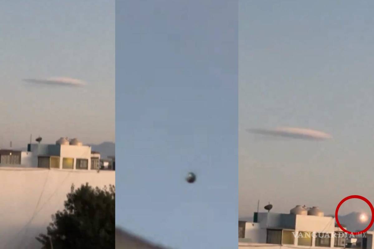 Inexplicable... Captan a un OVNI, una nube que no se mueve y estruendo en cerro de CDMX (video)