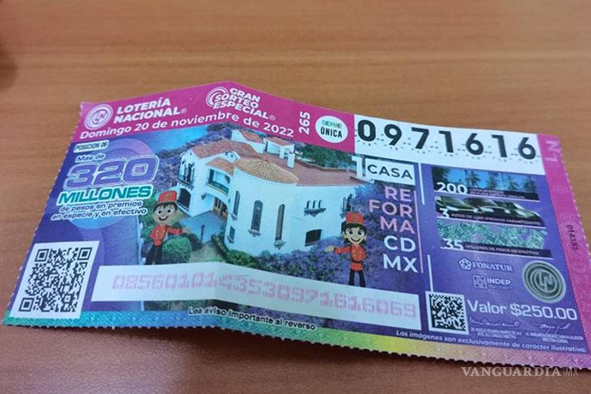 Estos son los números ganadores del gran sorteo especial de la Lotería Nacional