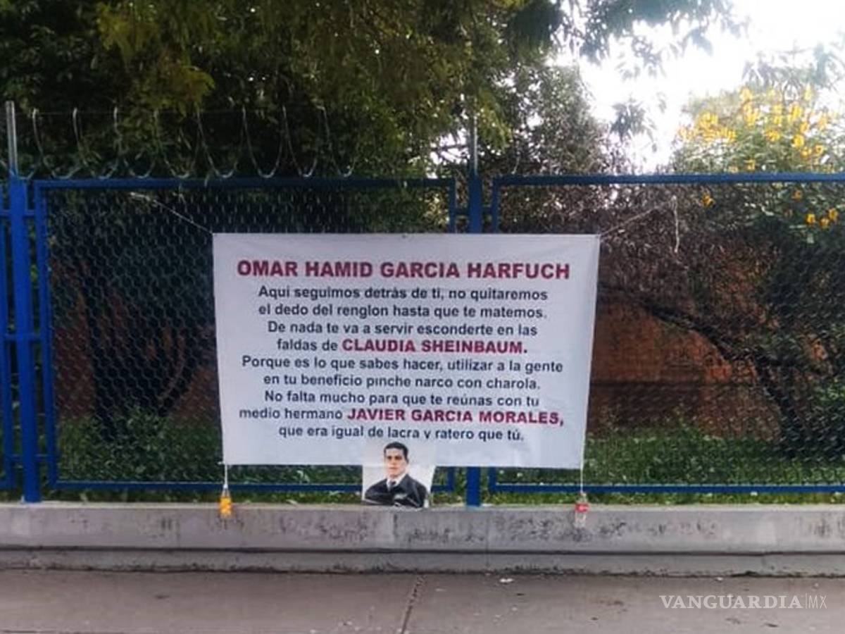 $!“Aquí seguimos detrás de ti”, García Harfuch es amenazado de muerte nuevamente