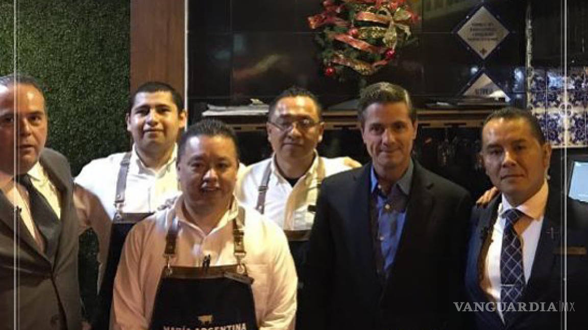 Peña Nieto reaparece en restaurante argentino en Metepec