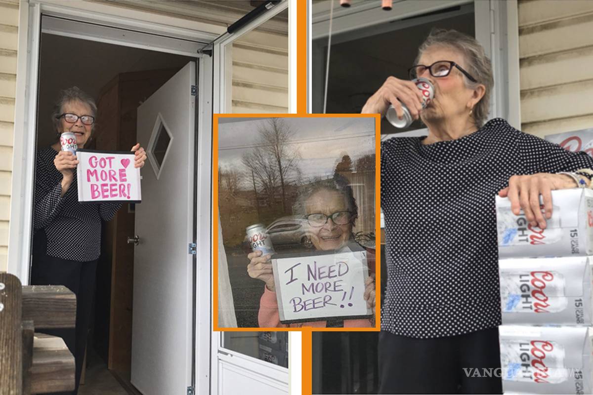 Coronavirus: Abuelita se hace viral por pedir cervezas para pasar la cuarentena