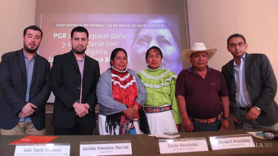 $!Ordenan a PGR disculparse con Jacinta, indígena inocente que estuvo presa