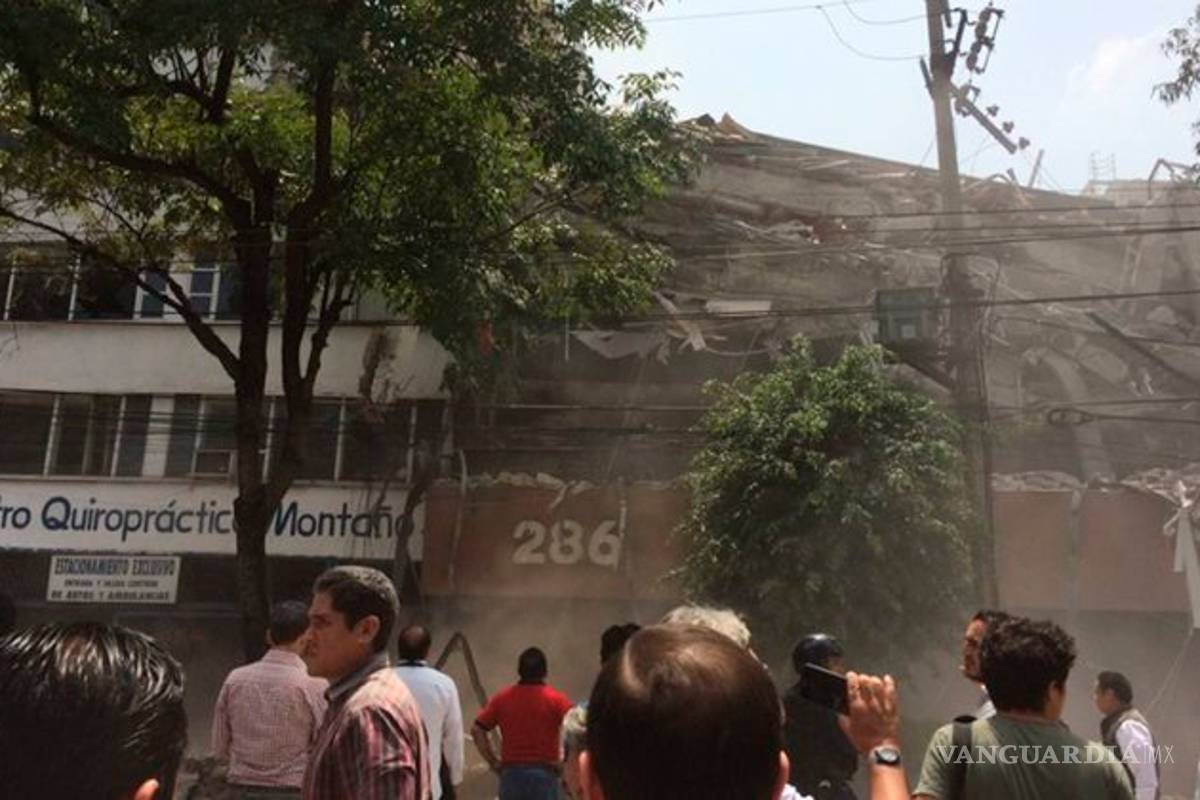 $!Fotos del desastre que dejó el sismo en la Ciudad de México