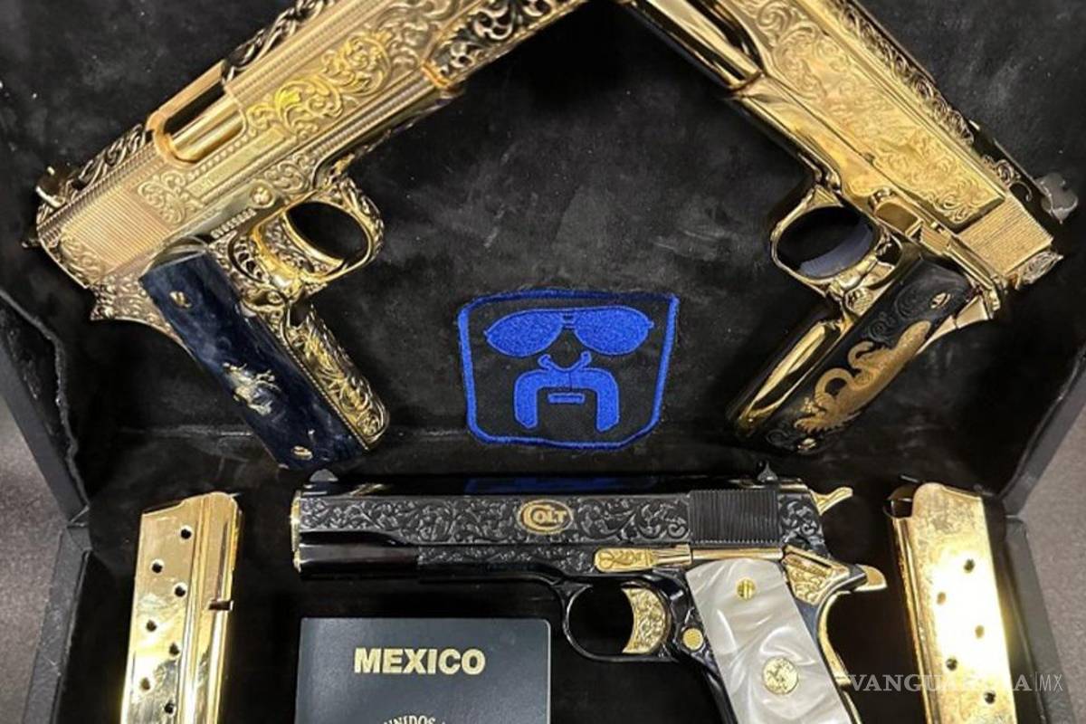 Cae integrante del Cártel de Sinaloa con droga y armas bañadas en oro, en Washington