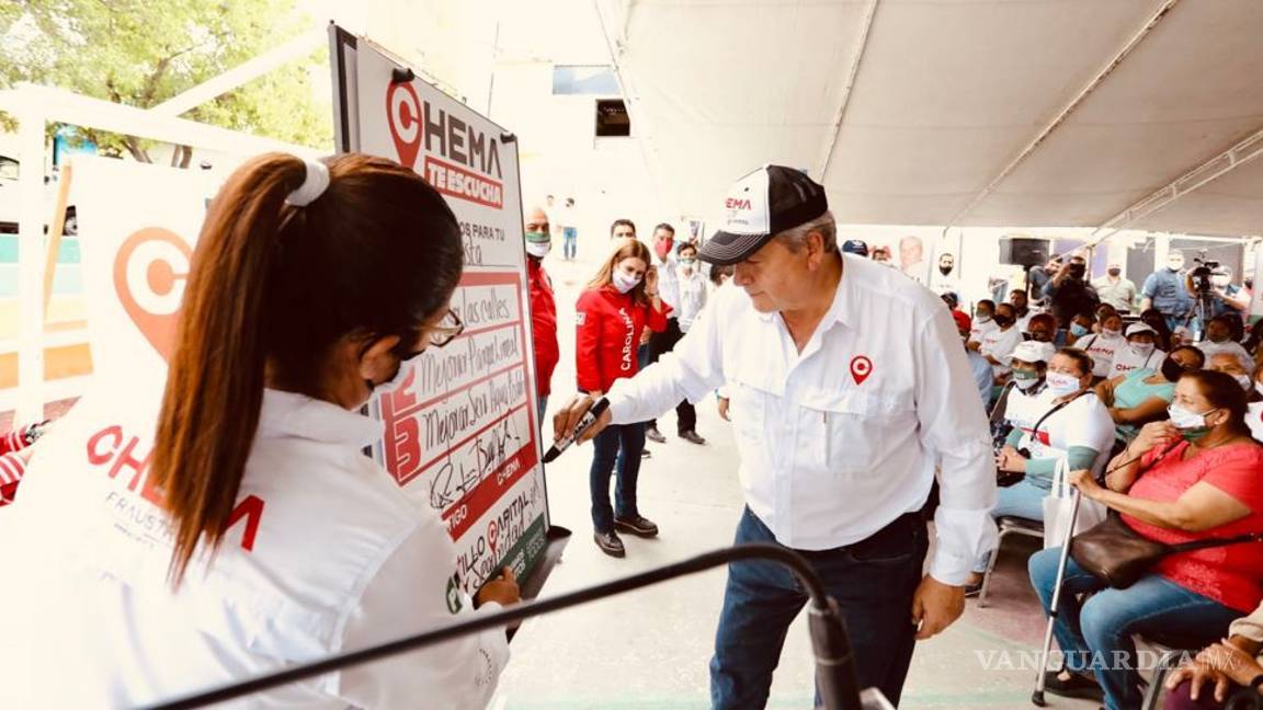 $!Se compromete Chema Fraustro a apoyar con créditos a mujeres de Saltillo