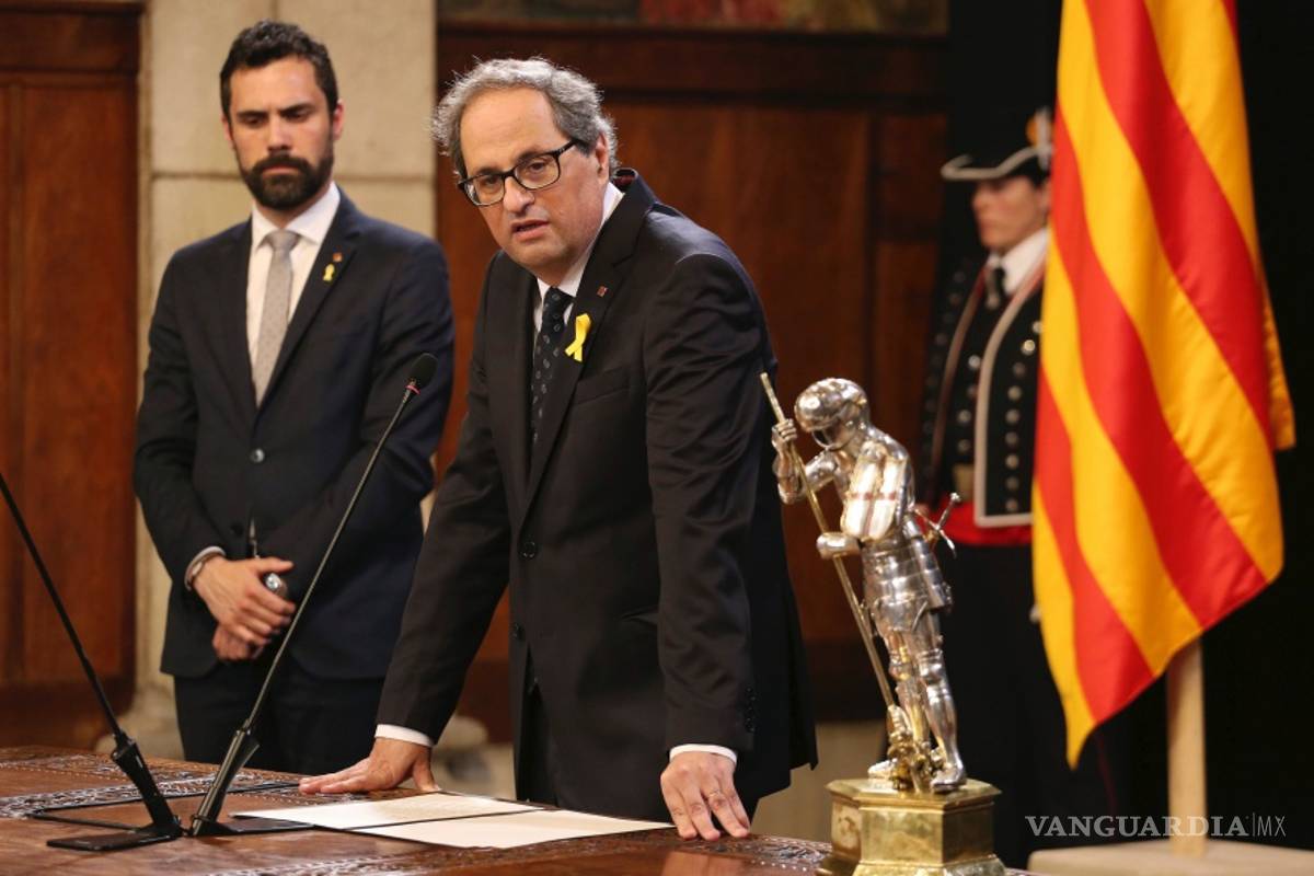$!Joaquim Torra pide a Pedro Sánchez sentarse a negociar sobre Cataluña