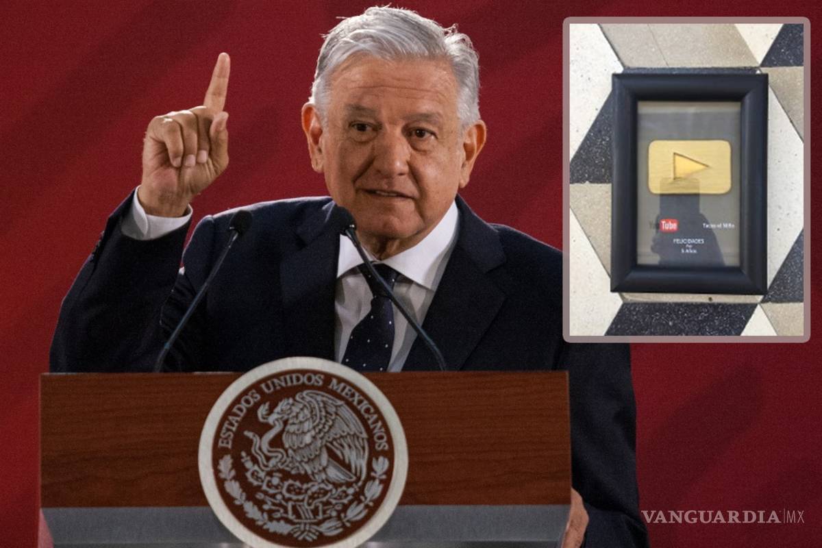 ¡Benditas redes sociales!: AMLO gana 'botón de oro' por primer millón de suscriptores en YouTube