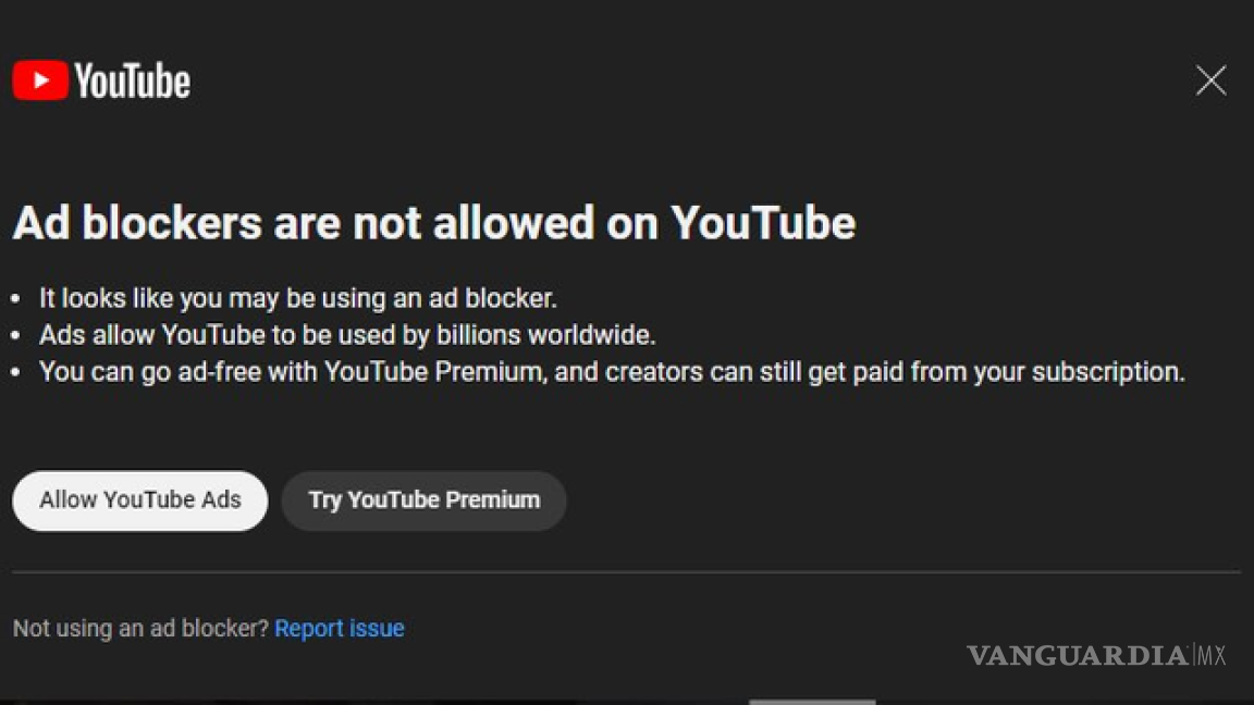YouTube busca ‘obligar’ a ver anuncios o pagar, intensifica campaña contra adblocks
