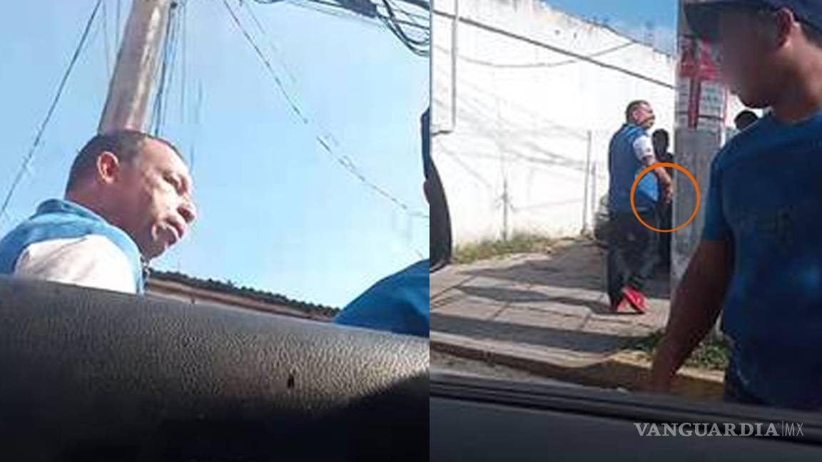 Captaron a papá de Octavio Ocaña amenazando a sujetos con arma de fuego (video)