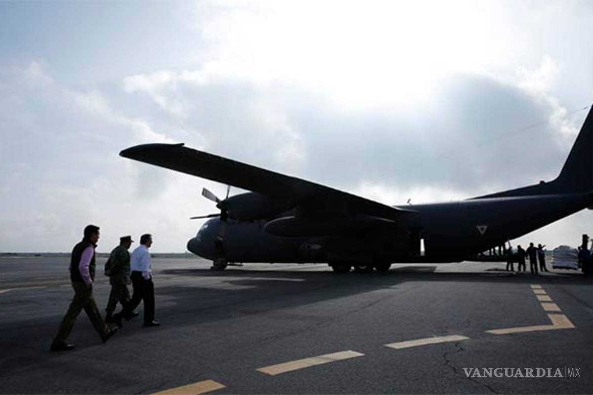Llega avión de Sedena con 18 toneladas de maíz a Oaxaca