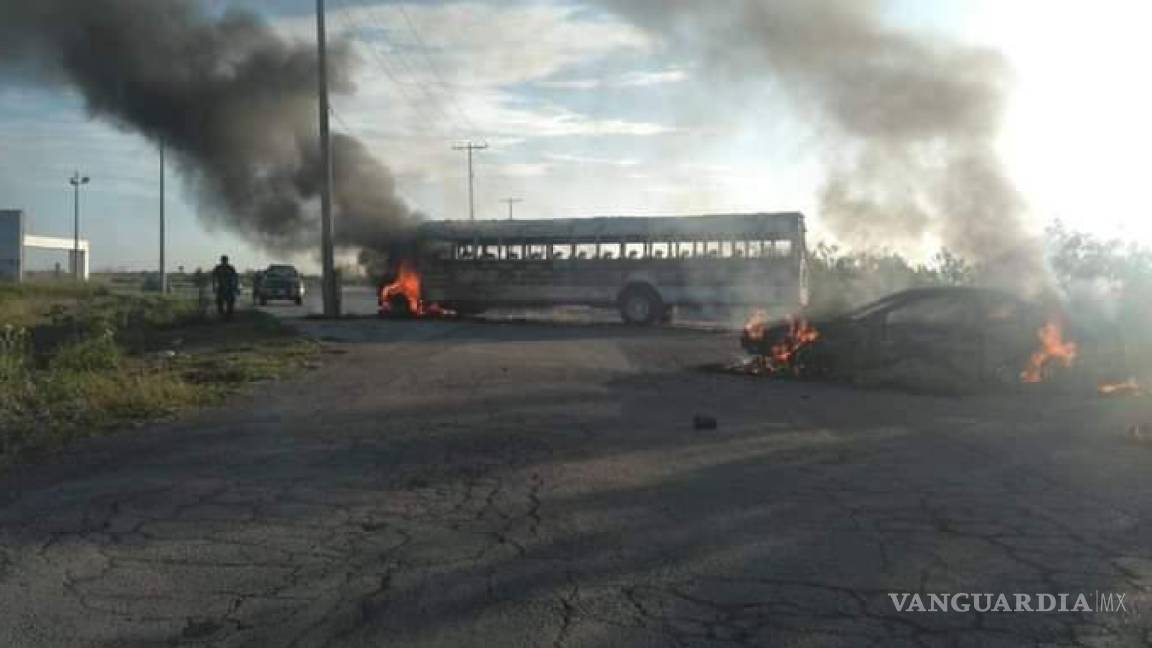 Despiertan en Matamoros Tamaulipas entre balaceras, quema de vehículos y bloqueos (VIDEO)