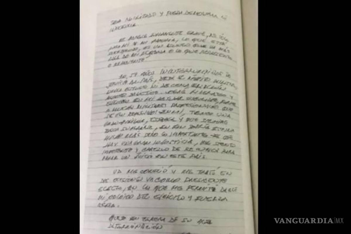 $!Dicha carta aparece en el capítulo dos del libro que recién lanzó al mercado el presidente López Obrador, titulado “A mitad del Camino”.