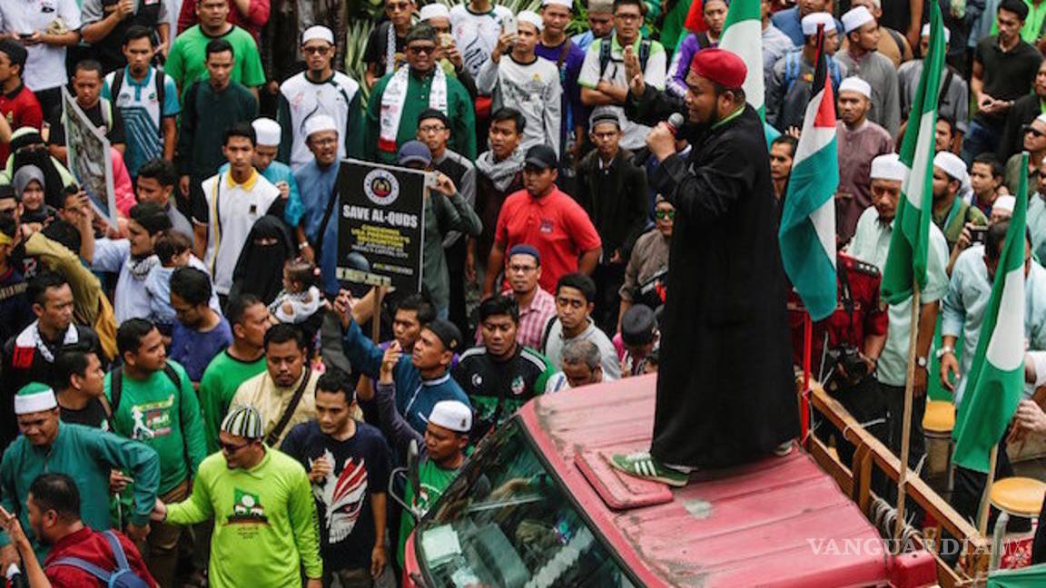 $!Miles protestan en Rabat, Indonesia y Malasia contra decisión de EU sobre Jerusalén