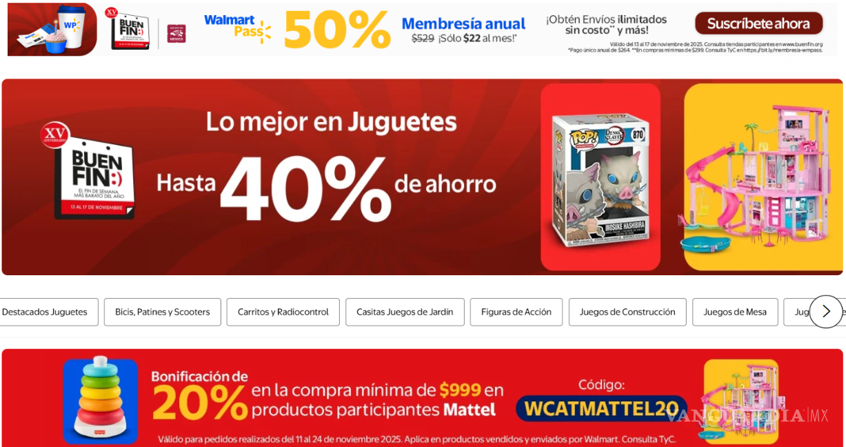 $!El Buen Fin: Ofertas en juguetes que ofrece Soriana, Walmart, Liverpool, Coppel y más