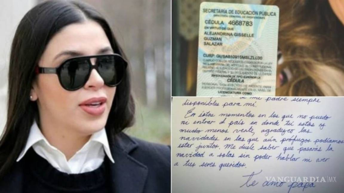 Un libro, una carta navideña, el reclamo a Emma Coronel... la hija de “El Chapo” Guzmán desata la polémica