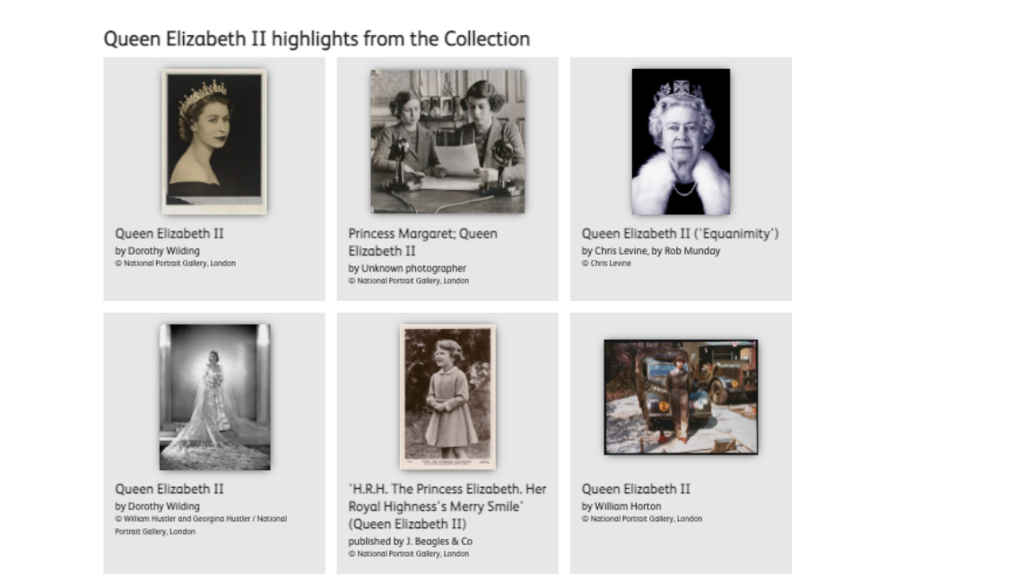 $!La National Portrait Gallery exhibirá parte de los más de mil retratos de Isabel II para conmemorar sus 70 años en el trono y su Jubileo de Platino.