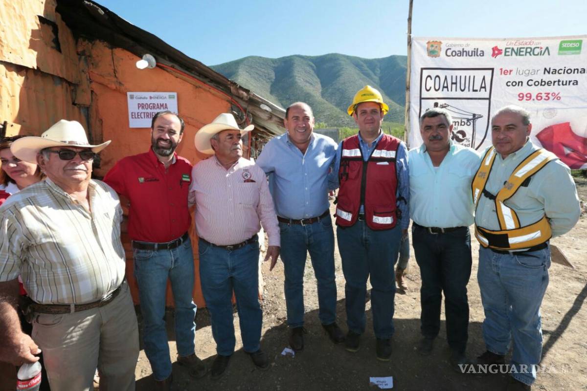 Coahuila, primer lugar nacional con viviendas con energía eléctrica