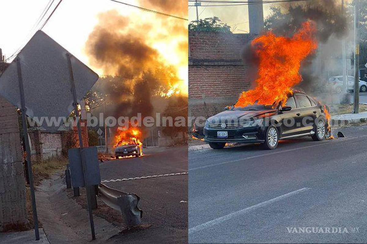 $!Violencia estalla en Celaya; queman a dos mujeres en un auto, comando se enfrenta con la Guardia Nacional