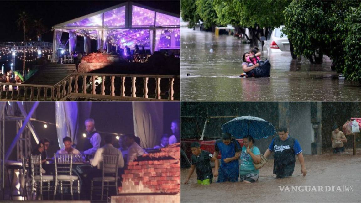 Diputados disfrutaron cena de gala mientras Sinaloa sufría por inundaciones