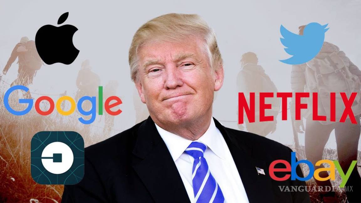 Casi 100 compañías, entre ellas Apple, Google, Netflix y Twitter, van a tribunales contra Trump