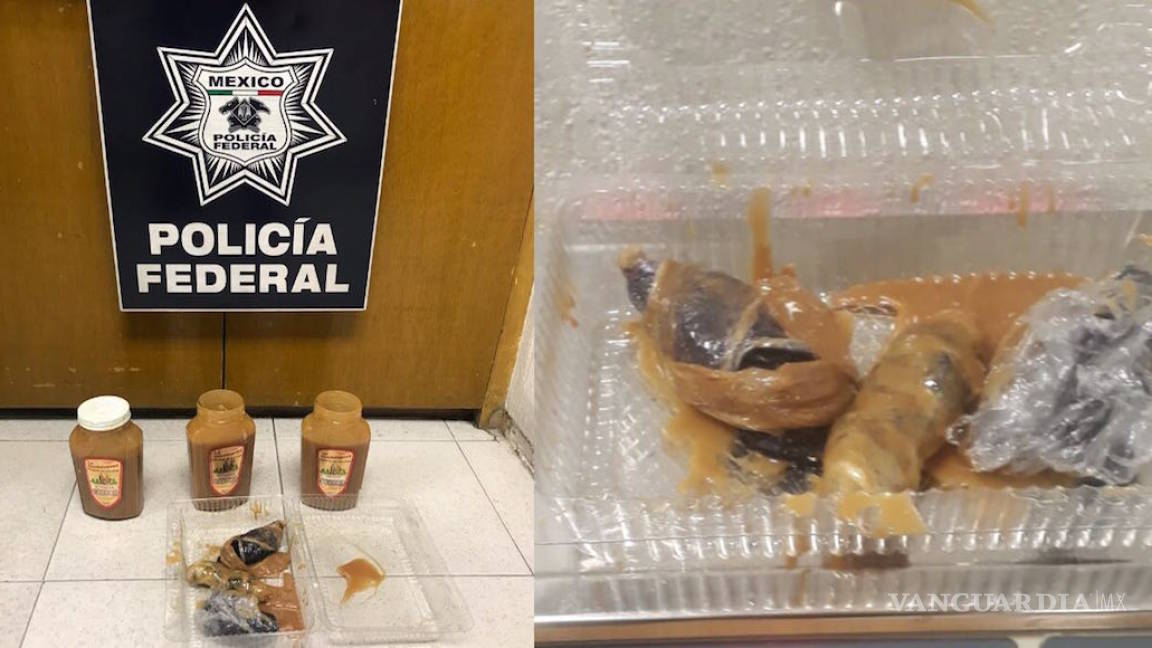 Metanfetamina es hallada en frascos de cajeta en el AICM; iba de Guanajuato a Texas, EU
