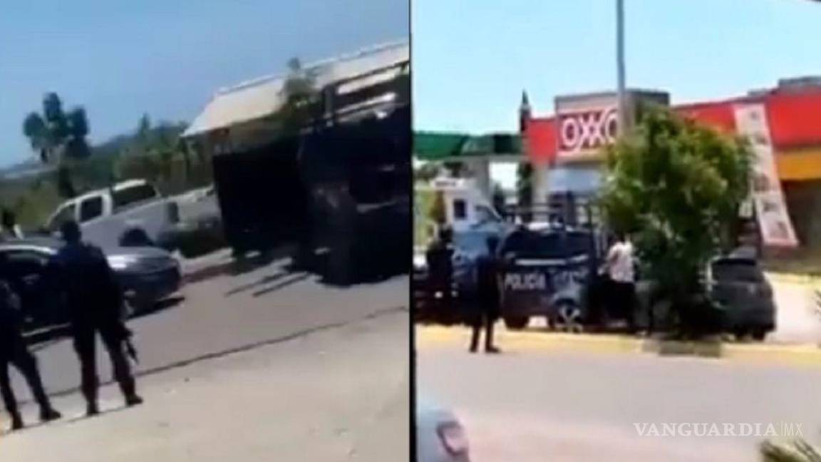 Sicarios de ‘Los Chapitos’ atacan a policías que les marcaron el alto en Sinaloa (video)