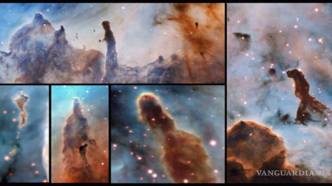 Astrónomos descubren “pilares de destrucción” en la nebulosa Carina