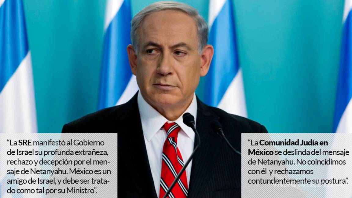 Premier israelí aplaude el muro de Trump; SRE y judíos en México rechazan y condenan su apoyo
