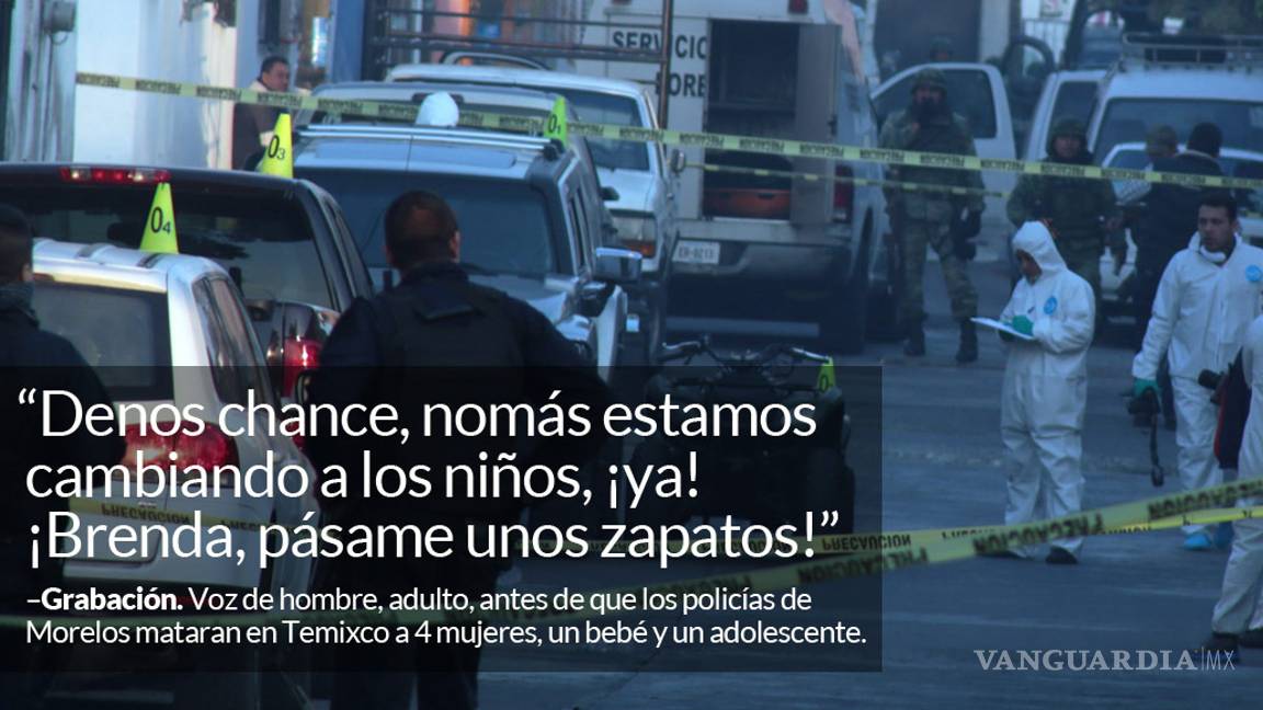 $!Audios revelan la masacre en Temixco, policías atacaron aún con niños presentes