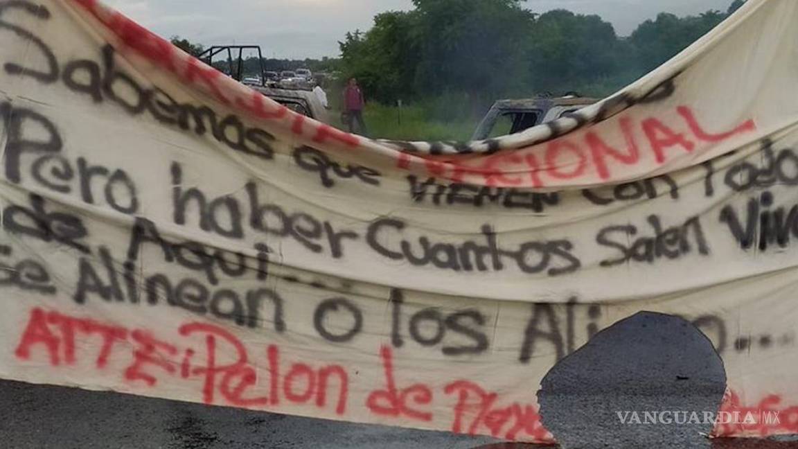 $!'A ver cuántos salen vivos de aquí'... narcos reciben a la Guardia Nacional con bloqueos en Tabasco, la tierra de AMLO