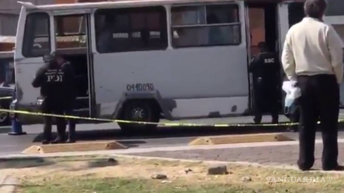 Hombre intenta asaltar transporte público en Tláhuac, pero pasajera le dispara
