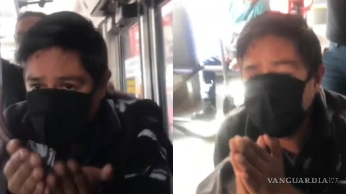 &quot;Sí la toqué, pero perdóname&quot;, sujeto acosa a mujer en Mexibús y es sometido (video)