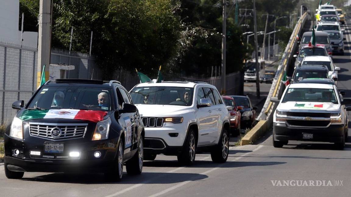 Ciudadanos se manifiestan por tercera vez, a bordo de vehículos, contra el Gobierno de AMLO (VIDEOS)
