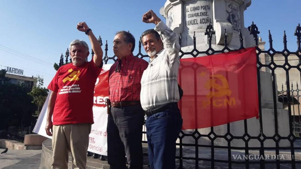 Visita Saltillo candidato del Partido Comunista a la Presidencia de México