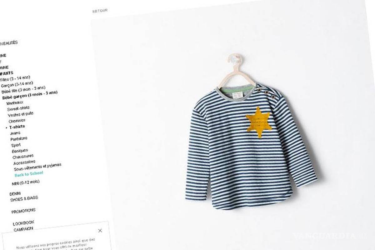 Zara retira camiseta, por polémica con judíos