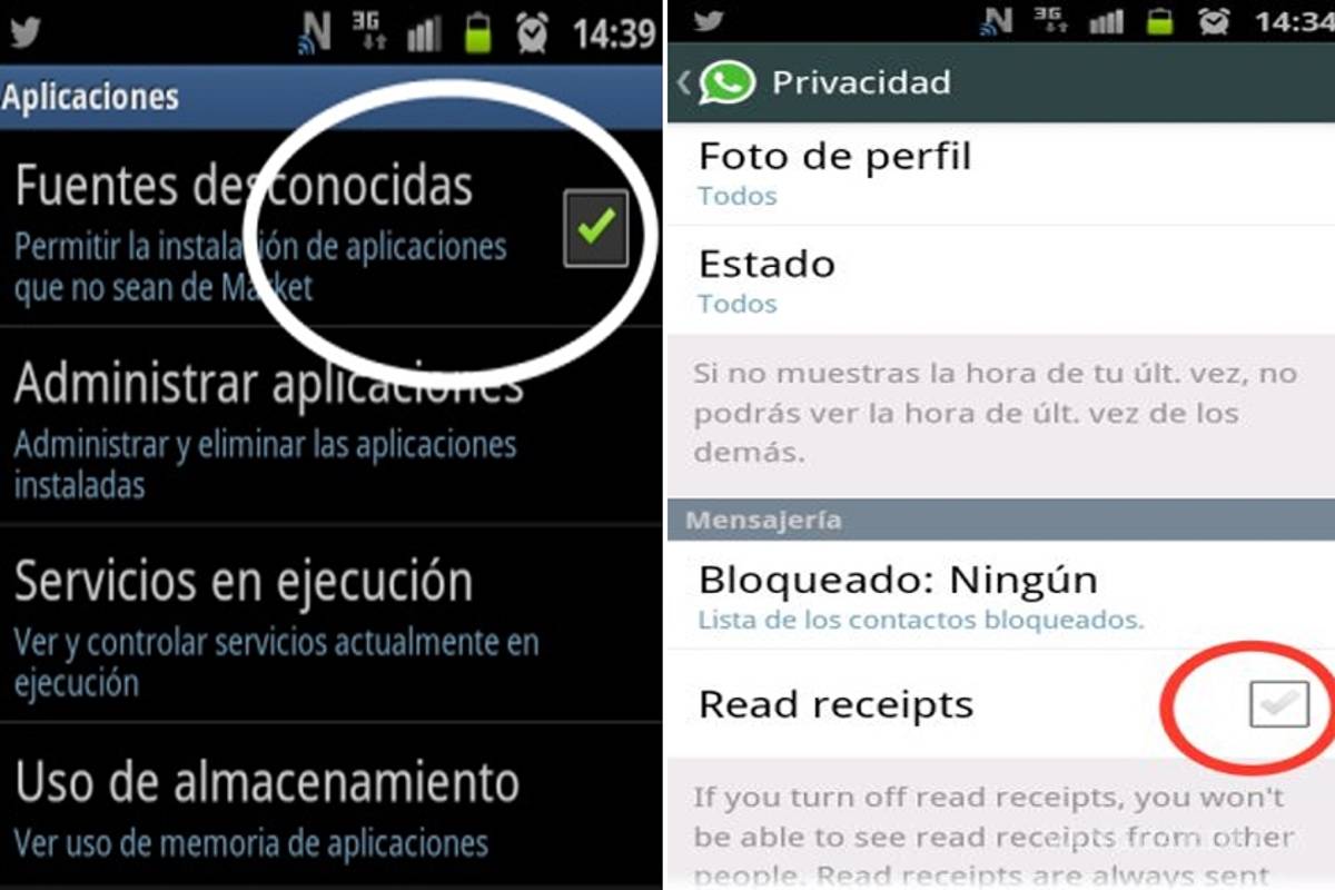 WhatsApp ya permite desactivar las palomitas azules en Android