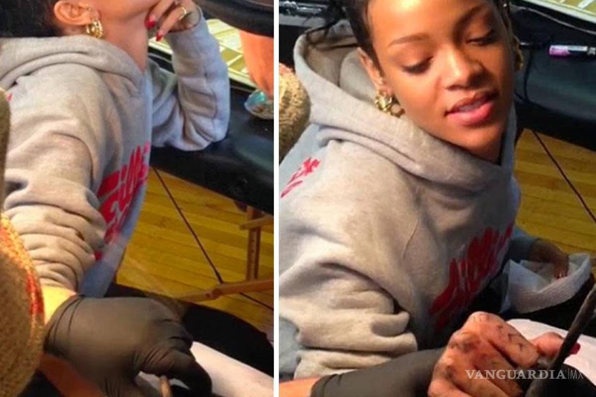 Rihanna estrena tatuaje maorí en la mano