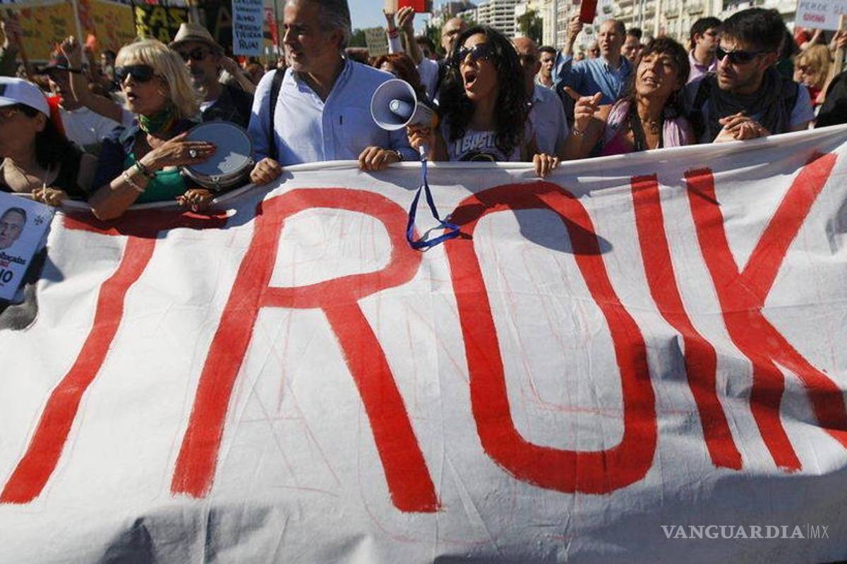 Huelga general paraliza transporte en Portugal