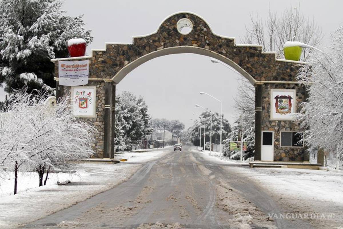 Se intensifica nevada en la sierra de Arteaga