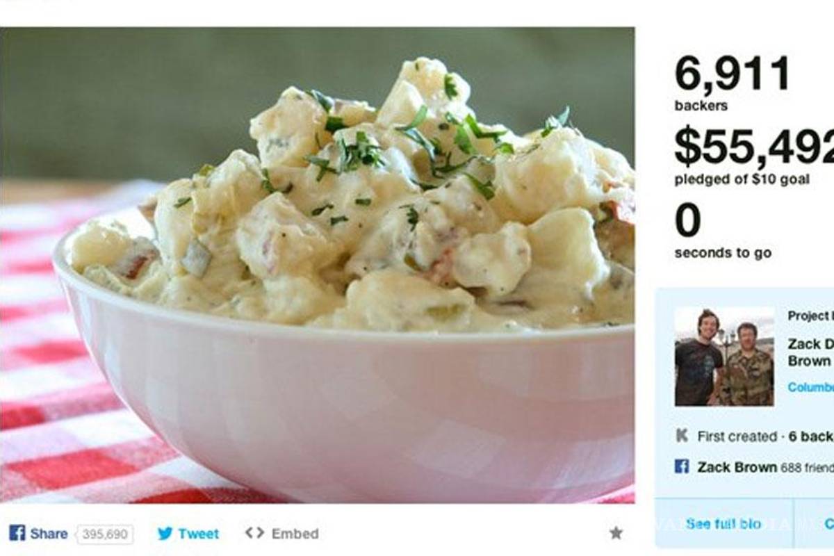 Pedía 10 dólares para hacer una ensalada de papa, le donan más de 50 mil