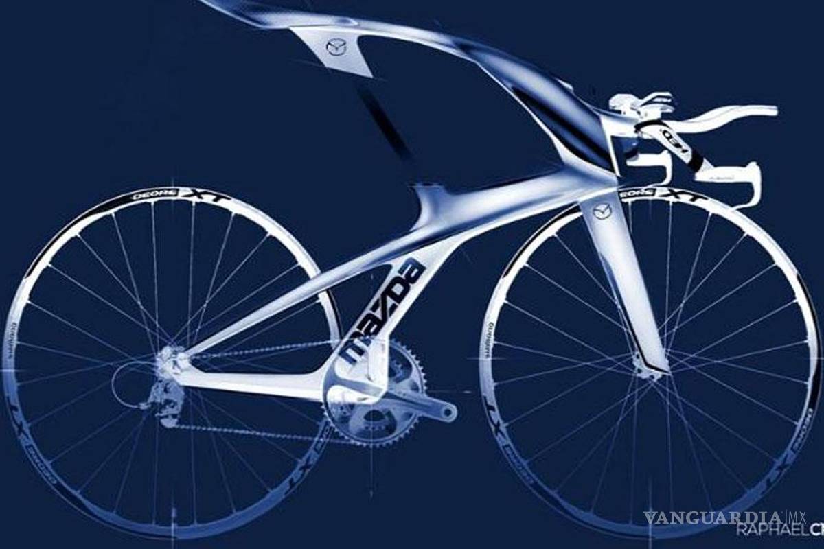 Diseñan futurista bicicleta inspirada en Mazda