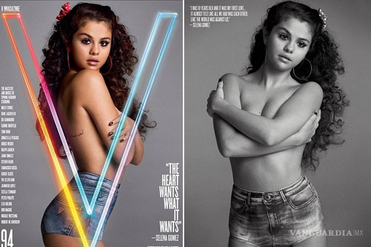 Selena Gomez posa en 'topless' para una revista
