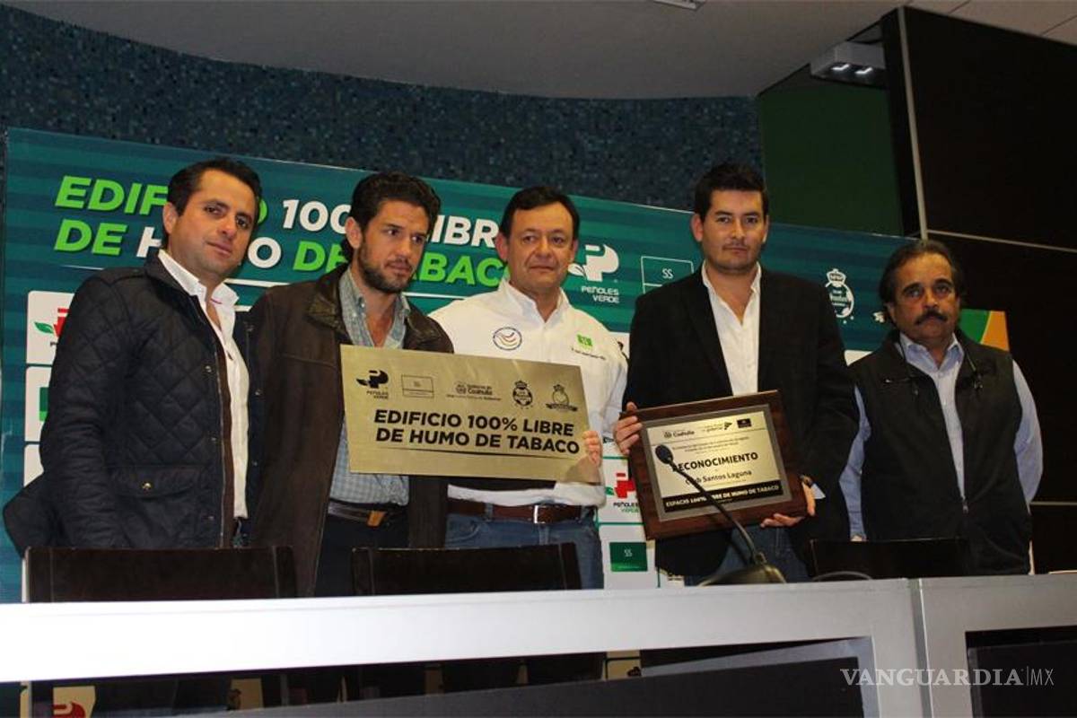 Se suma Santos Laguna a campaña edificios libres de humo de tabaco