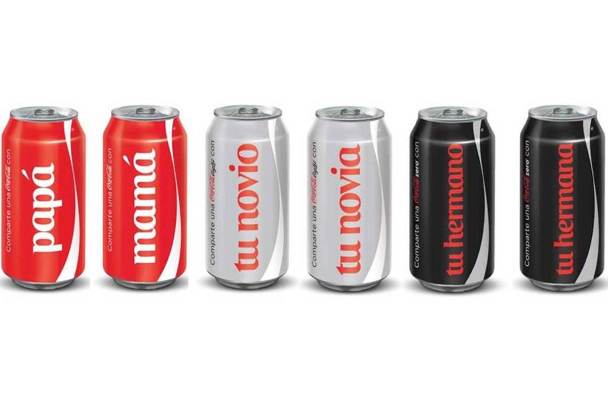 Lanzan nuevos nombres en las latas de Coca-Cola