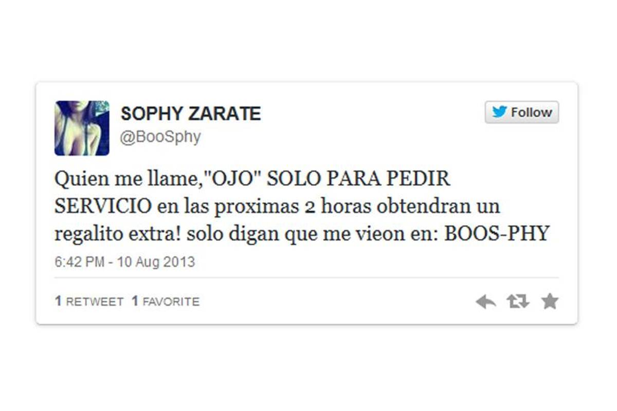 Twitter, el nuevo escaparate de la prostitución