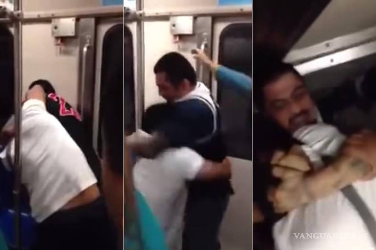 Pasajeros protagonizan riña a bordo del Metro de Monterrey (video)